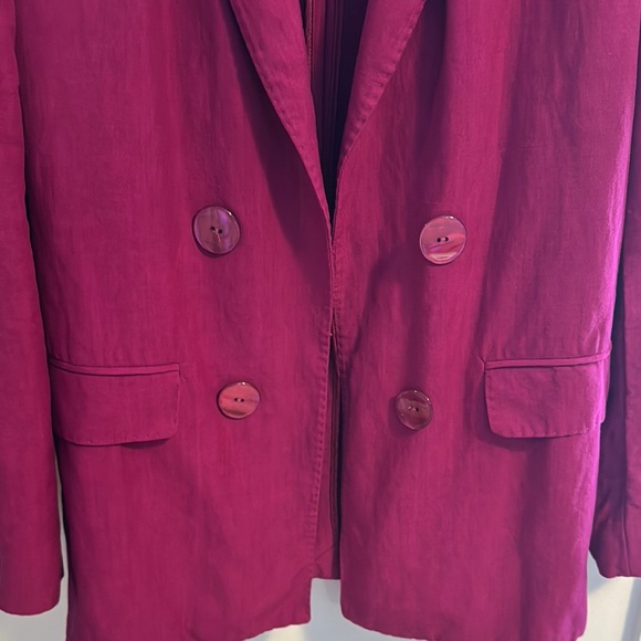 Massimo Dutti magenta Women's Blazer - Picture 6 of 14